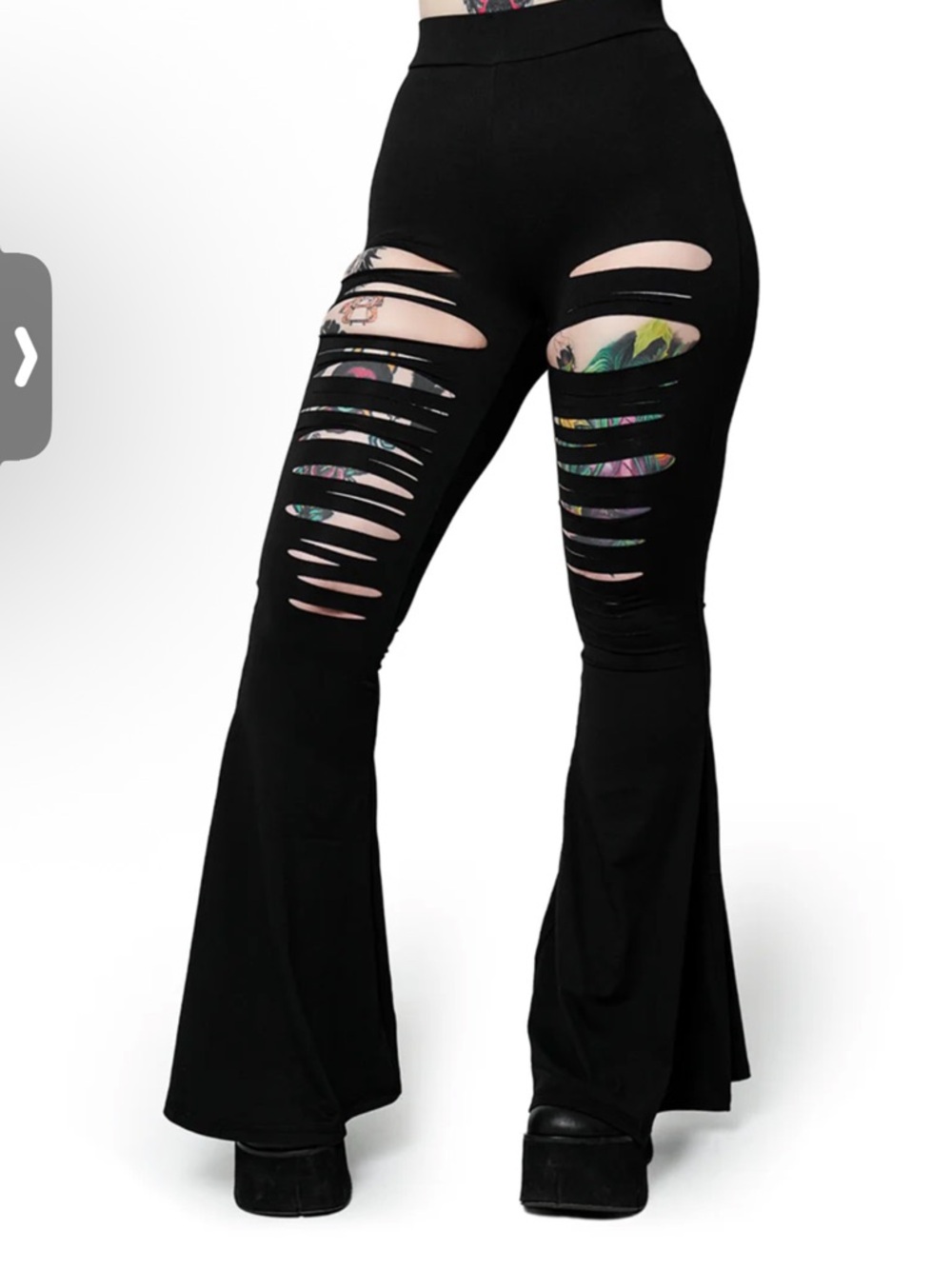 Forest Ink Cleo Flares - TALL GIRL FRIENDLY - Large Long